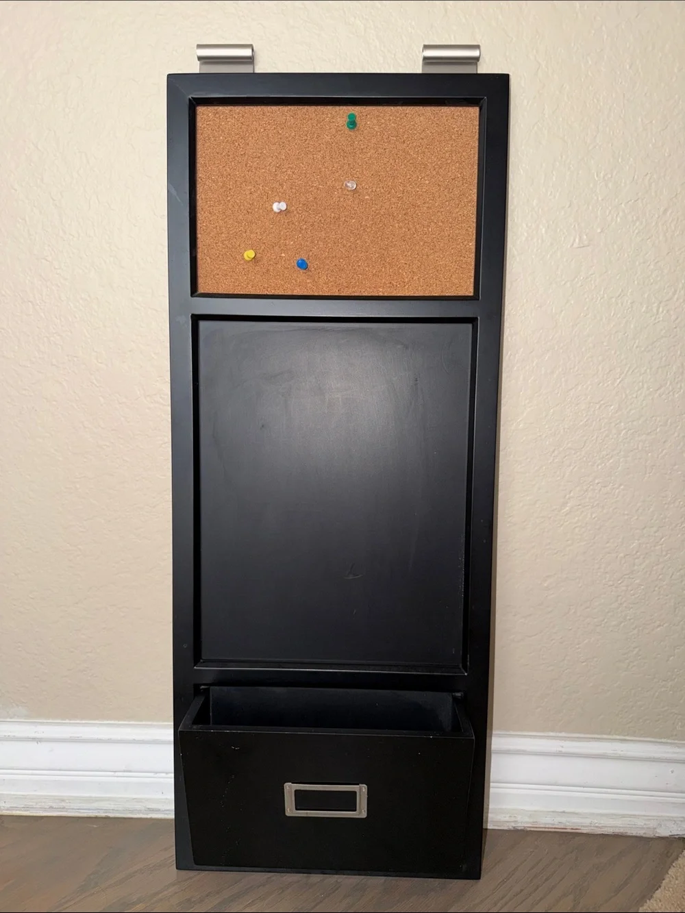 Pottery Barn Daily Organization Wall System Wood Hanging File Home Office No Rod